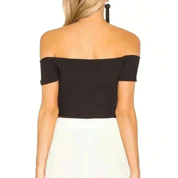 Privacy Please xREVOLVE Macy Crop Top Black Sz XS - Picture 3 of 8